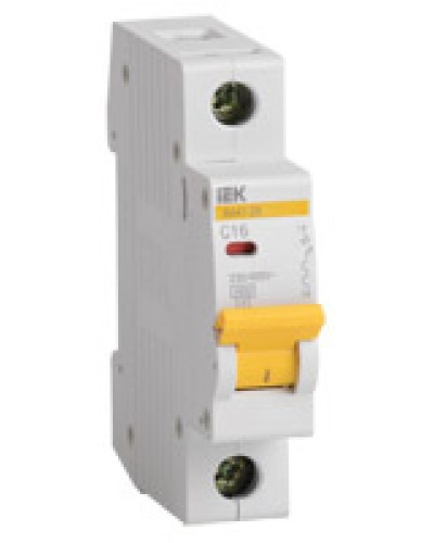 Выключатель автоматический 1Р 40 А (тип C) IEK ВА47-29 (MVA20-1-040-C) в Уссурийске Электротехническое оборудование Pintop.ru
