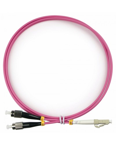 Шнур оптический duplex LC-FC 50/125 mm OM4 1,5м LSZH Cabeus FOP-50-OM4-LC-FC-1,5m в Уссурийске Патч-корды оптические Pintop.ru