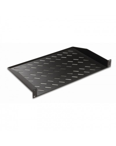 Полка консольная 19, 1U глубина 250мм, нагрузка до 25 кг, чер. Datarex DR-411111 в Уссурийске Полки для шкафов и стоек Pintop.ru
