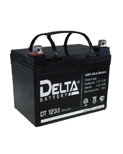 Аккумулятор свинцово-кислотный Delta DT 1233 в Уссурийске Электротехническое оборудование Pintop.ru