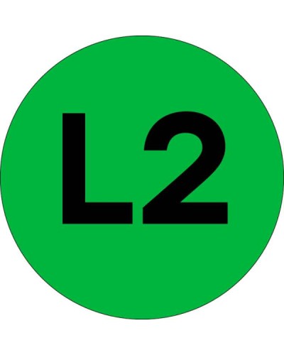 Наклейка L2 d=20мм EKF PROxima (an-2-15-1) в Уссурийске Аксессуары для стоек и шкафов Pintop.ru