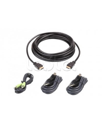 Комплект кабелей USB, HDMI для защищенного KVM-переключателя (3м) ATEN 2L-7D03UHX4 в Уссурийске Видеоусилители, Модуляторы, Делители Pintop.ru