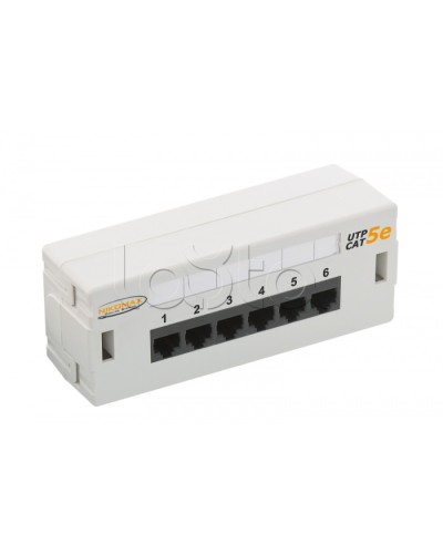 Патч-панель 19, 6xRJ45NIKOMAX (NMC-WP06UD2-GY) в Уссурийске Патч панель Pintop.ru