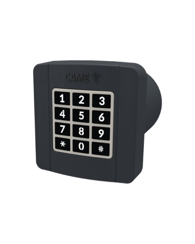 Проводная встраиваемая кодонаборная клавиатура Came 806SL-0290 - SELT2BDG, подключаемая к шине CXN, 12 кнопок, синяя подсветка, RAL7024 в Уссурийске Запчасти для шлагбаумов и автоматики Pintop.ru