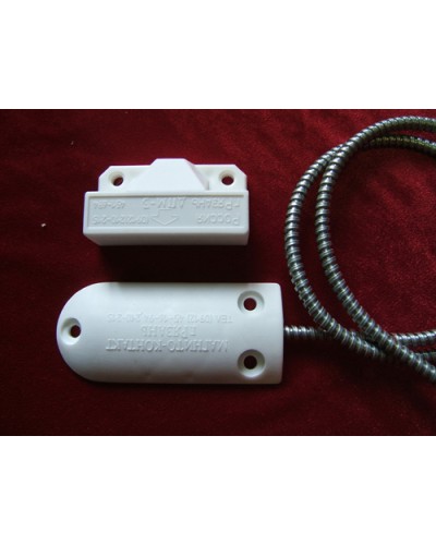 Датчик положения магнитогерконовый Магнито-Контакт ДПМ-3 исп. 06 (металлорукав из оцинкованной стали) в Уссурийске Извещатели охранные Pintop.ru