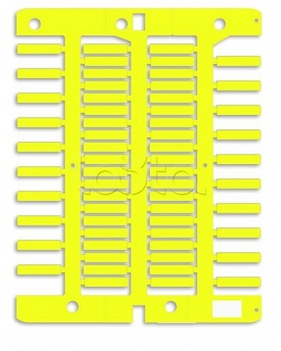 Маркировка для провода, жесткая, для трубочек. 4х18мм. Желтая DKC NUT18Y в Уссурийске Крепежные изделия Pintop.ru