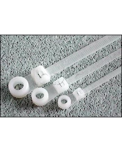 Хомут-стяжка нейлоновый 200x4,8 с отверстием под винт Hyperline GTM-200STC (100 шт/уп.) в Уссурийске Стяжки-хомуты Pintop.ru