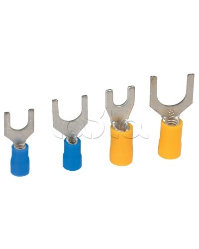 Наконечник вилочный с изолир.фланцем 0,25-1,5 кв.мм 6,2 мм (НВИ) DKC 2A16P в Уссурийске Держатели, клипсы, скобы Pintop.ru