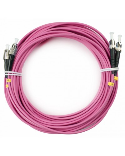 Шнур оптический duplex FC-ST 50/125 mm OM4 20м LSZH Cabeus FOP-50-OM4-FC-ST-20m в Уссурийске Патч-корды оптические Pintop.ru