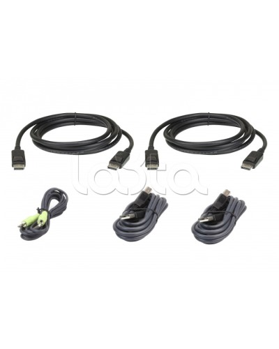 Комплект кабелей USB, DisplayPort, Dual Display для защищенного KVM-переключателя (3м) ATEN 2L-7D03UDPX5 в Уссурийске Видеоусилители, Модуляторы, Делители Pintop.ru