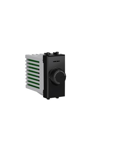 Диммер поворотный Черный квадрат, Avanti, 16A, 1 мод. DKC 4402131 в Уссурийске Аксессуары для стоек и шкафов Pintop.ru