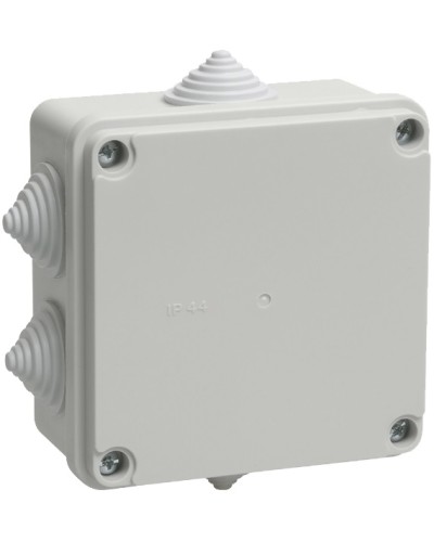 Коробка КМ41233 распаячная для о/п (RAL7035, 6 гермовводов) IEK UKO11-100-100-050-K41-44 в Уссурийске Распределительные коробки Pintop.ru