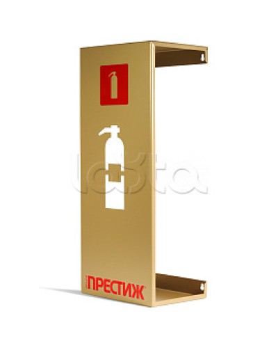 Подставка настенная под огнетушитель ПРЕСТИЖ золото ПОЖТЕХНИКА в Уссурийске Аксессуары для огнетушителей Pintop.ru