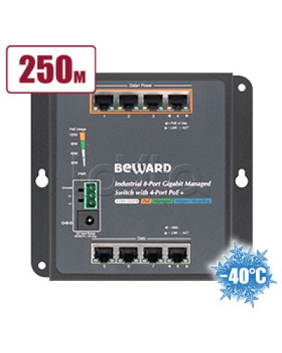 Коммутатор с PoE Beward STWP-08HP4 в Уссурийске Коммутаторы Pintop.ru