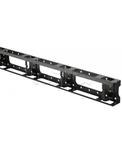 Организатор кабельный металлический вертикальный 32U, черный Hyperline CMV-32U-ML в Уссурийске Аксессуары для кабель-канала Pintop.ru