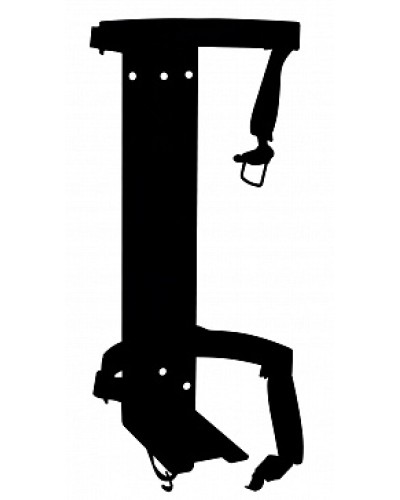 Кронштейн ПОЖТЕХНИКА КТР-10/12 на 2 ремнях (d180-185) для ОП/ОВП-10, ОП-12 в Уссурийске Аксессуары для огнетушителей Pintop.ru