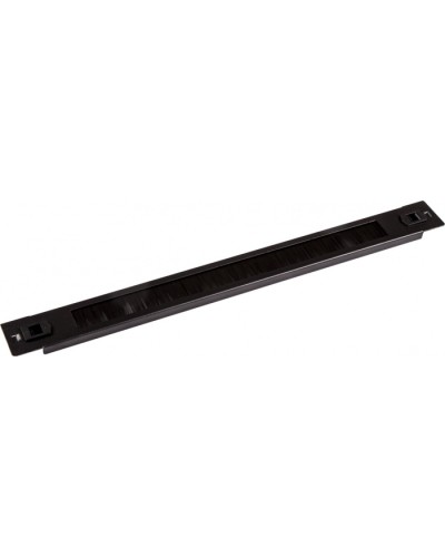 Панель 19 с щеточным вводом 1U, быстросъемная, черная LANMASTER LAN-DC-TLBRP-1U в Уссурийске Аксессуары для стоек и шкафов Pintop.ru