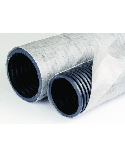 Труба ПНД гибкая дренажная д.125мм с геофильтром SN6, перфорация 360 град DKC (141912A) в Уссурийске Труба гофрированная Pintop.ru