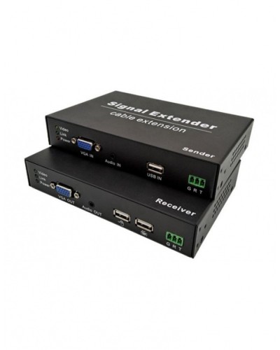 NST NS-HDU-VGA-KVM-AR KVM VGA+USB удлинитель по витой паре с поддержкой Audio, RS232 до 120м в Уссурийске Системы видеонаблюдения Pintop.ru