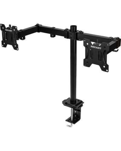 Кронштейн для двух мониторов 13-32, одно колено настольный, серия офис REXANT 38-0356 в Уссурийске Системы видеонаблюдения Pintop.ru