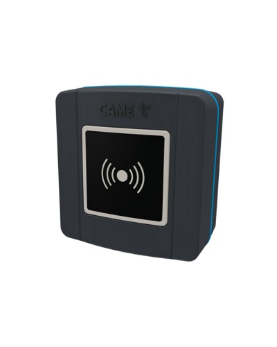 Накладной проксимити-считыватель для карт, брелоков и TAG-капсул Came 806SL-0300 - SELR1BDG, подключаемый к шине CXN с синей подсветкой (протокол Manchester), RAL7024 в Уссурийске Считыватели Pintop.ru