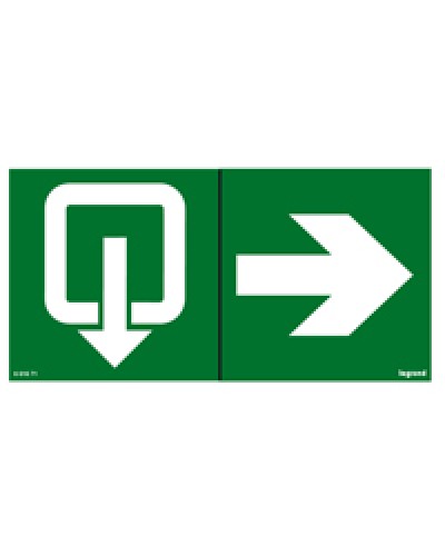 Пиктограмма 100х200 эвакуация стрелка Legrand 661671 в Уссурийске Дополнительное оборудование для ОПС Pintop.ru