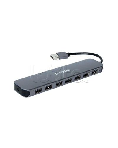 Концентратор с 7 портами USB 2.0 D-Link DUB-H7/E1A в Уссурийске Дополнительное оборудование для сетей Pintop.ru
