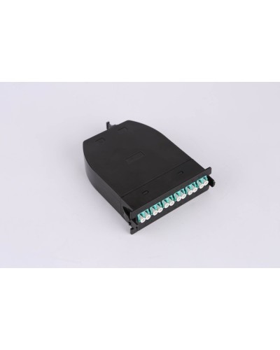 MPO кассета OM3, 12xLC, тип B, низкие потери, черная LANMASTER LAN-MCSB-1M-12LC/OM3 в Уссурийске Коннекторы Pintop.ru