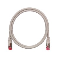 Шнур коммутационный 2хRJ45/8P8C S/FTP кат.6A (NMC-PC4SA55B-030-C-GY) NIKOMAX (3 м)