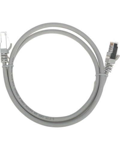Патч-корд S/FTP, CAT 6A (10G), RJ45-RJ45, 28AWG, LSZH, серый, 1м REXANT 02-0390-1 в Уссурийске Патчкорды (медные) Pintop.ru