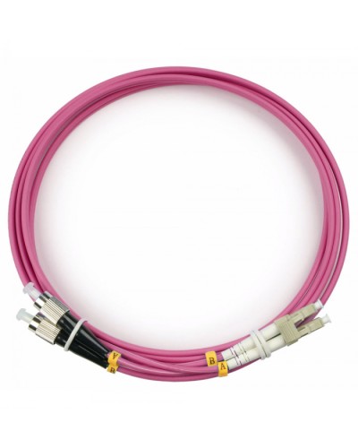 Шнур оптический duplex LC-FC 50/125 mm OM4 2м LSZH Cabeus FOP-50-OM4-LC-FC-2m в Уссурийске Патч-корды оптические Pintop.ru
