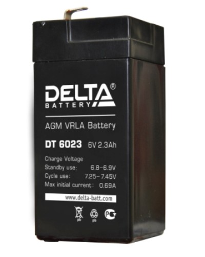 Аккумулятор свинцово-кислотный Delta DT 6023 в Уссурийске Электротехническое оборудование Pintop.ru