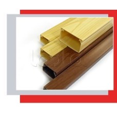 Миниканал 25x16 серия MEX с текстурой дерева (орех) Экопласт 77007N-2