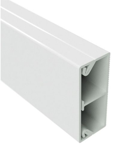 Миниканал с перегородкой TMC 40/2x17 белый (розница 8 м в пакете, 10 пакетов в коробке) DKC (00305R) в Уссурийске Кабель-канал Pintop.ru