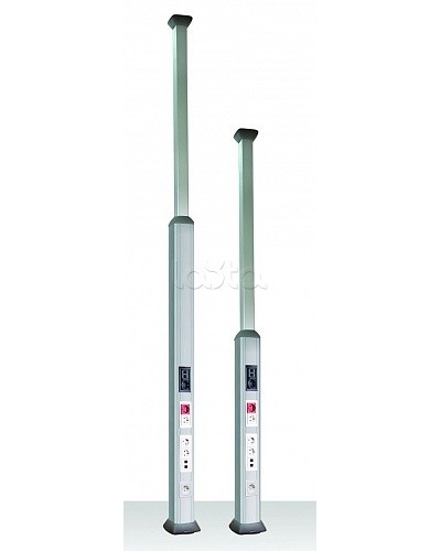 Телескопическая алюминиевая колонна, 2.7 - 4.2м, цвет темно-серебристый металлик DKC 9574 в Уссурийске Крепежные изделия Pintop.ru