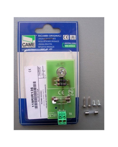 Плата TX DIR Came 119RIR136 в Уссурийске Запчасти для шлагбаумов и автоматики Pintop.ru