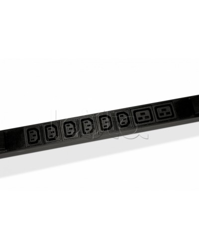 Блок розеток горизонтальный черн Hyperline (SHE19-6IEC-2BIEC-CB) в Уссурийске Блоки розеток Pintop.ru