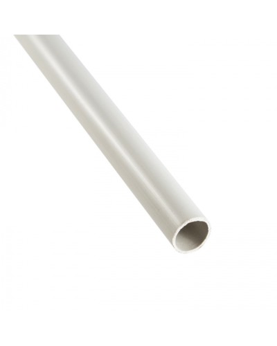 Труба ПНД гладкая тяжелая, без галогена, цвет серый, диам. 16мм (3м) Экопласт (23016HF-GR-3) в Уссурийске Гладкая труба Pintop.ru