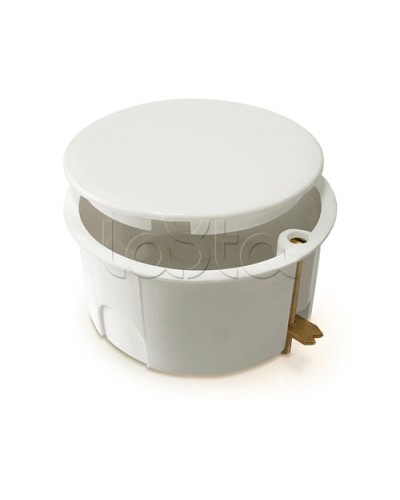 Коробка установочная для полых стен, с крышкой, с саморезами, металлические лапки d80x40 IEK КМ41024 (UKG01-080-040-000-M) в Уссурийске Распределительные коробки Pintop.ru