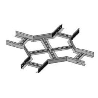 Ответвитель X-образный 200х80 (1,2) для лестничного лотка ПожТехКабель (651-913)