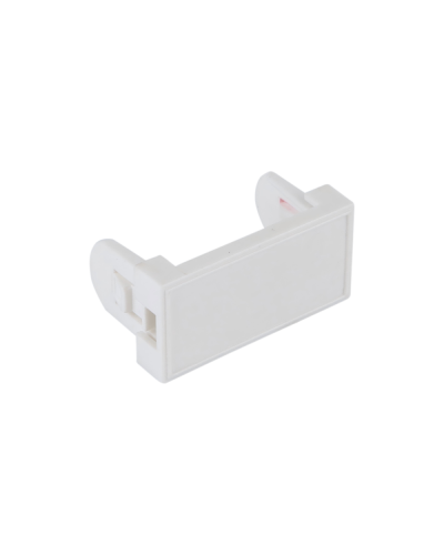 Заглушка 22,5х45 мм на 1 модуль, белый Datarex (DR-513410) в Уссурийске Розетки компьютерные и телефонные Pintop.ru