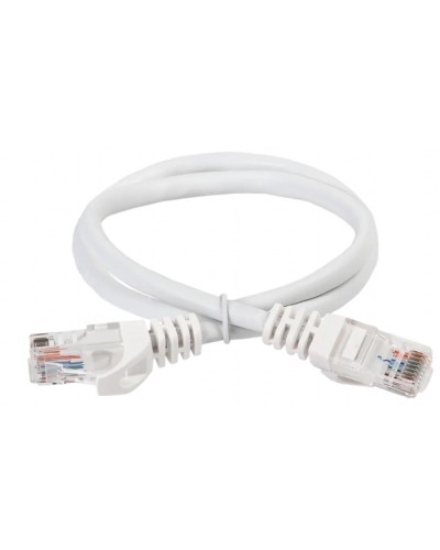 ITK Коммутационный шнур (патч-корд) кат.5Е UTP 5м белый (PC08-C5EU-5M) в Уссурийске Патч-корды и пигтейлы Pintop.ru