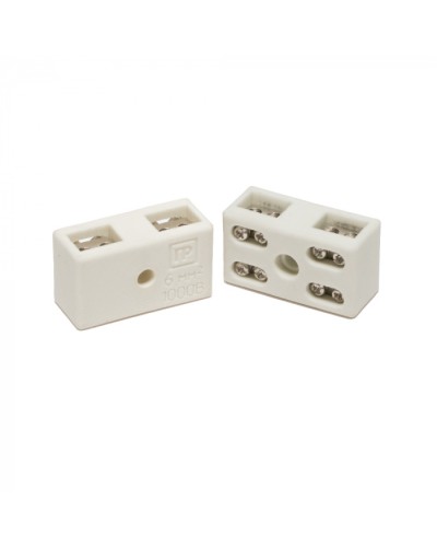 Клемма керам. латунь 6 мм² 2 пары на 8 контактов (5 шт/уп) Промрукав (PR08.7164) в Уссурийске Аксессуары для кабель-канала Pintop.ru