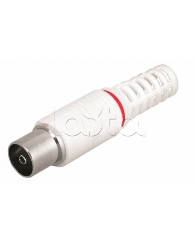 Разъем гнездо TV без пайки белый (100шт/уп) REXANT 05-2043 в Уссурийске Коннекторы Pintop.ru