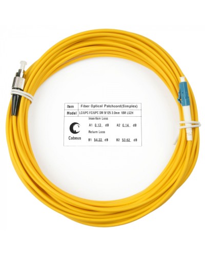 Шнур оптический simplex LC-FC 9/125 sm 10м LSZH Cabeus FOP(s)-9-LC-FC-10m в Уссурийске Патч-корды оптические Pintop.ru