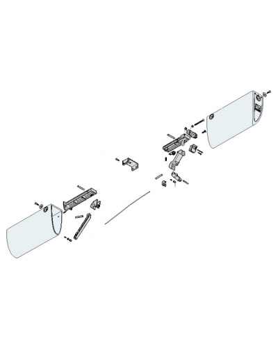 Заглушки боковые профиля безопасности DF Came 119RIR225 в Уссурийске Запчасти для шлагбаумов и автоматики Pintop.ru
