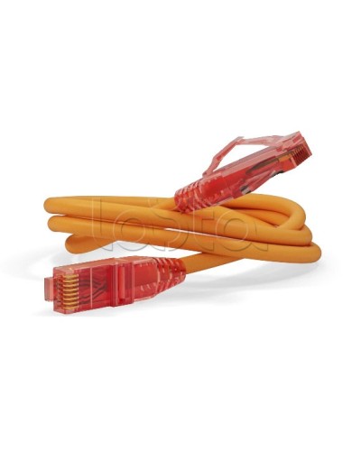 Патч-корд U/UTP Hyperline PC-LPM-UTP-RJ45-RJ45-C5e-0.5M-LSZH-OR в Уссурийске Патчкорды (медные) Pintop.ru