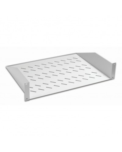 Полка консольная 19, 2U глубина 350мм, нагрузка до 25 кг, сер. Datarex DR-412210 в Уссурийске Полки для шкафов и стоек Pintop.ru