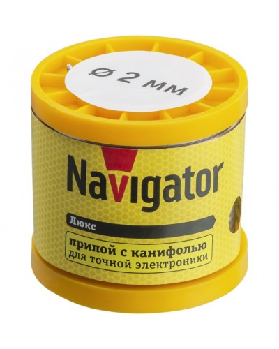 Припой Navigator 93 087 NEM-Pos02-61K-2-K200 (ПОС-61, катушка, 2 мм, 200 гр) в Уссурийске Аксессуары для кабель-канала Pintop.ru