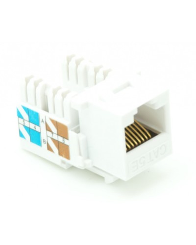 Модуль-вставка типа Keystone, Кат.5e (Класс D), 100МГц, RJ45/8P8C, 110/KRONE, T568A/B, неэкранированный, белый, уп-ка 10шт. NETLAN EC-UKJ-UD2-WT-10 в Уссурийске Коннекторы Pintop.ru